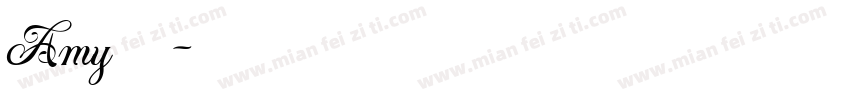 Amy 的假期字体转换